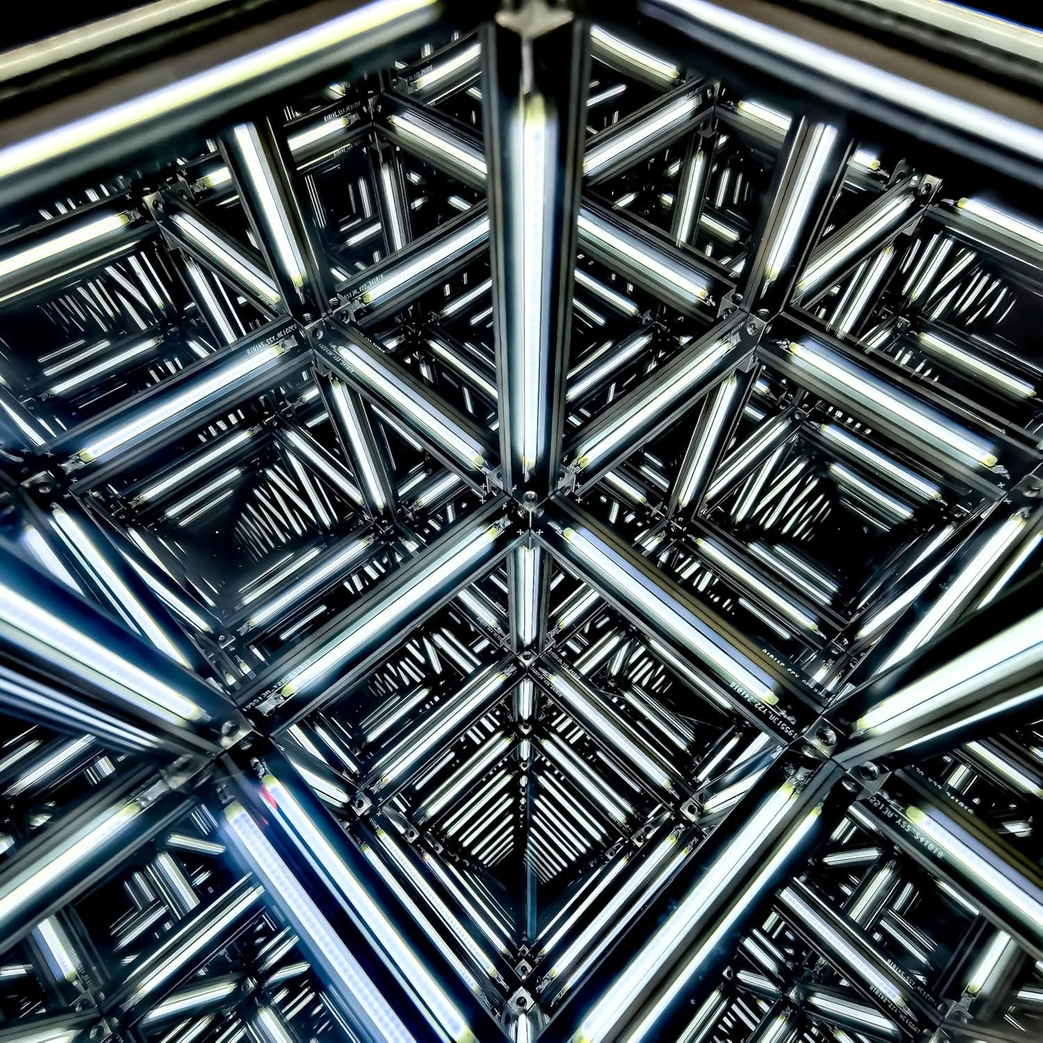 Infinity Hyper Cube LED Light One Touch Control Switch Endless Abyss Lighting Effect Wireless Long Lasting Battery Minimalist Night Light